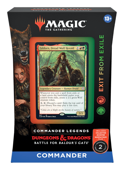 Commander Legends Battle for Baldurs Gate Commander Deck Exit from Exile