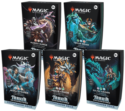 Tarkir Dragonstorm Commander Decks Set of 5
