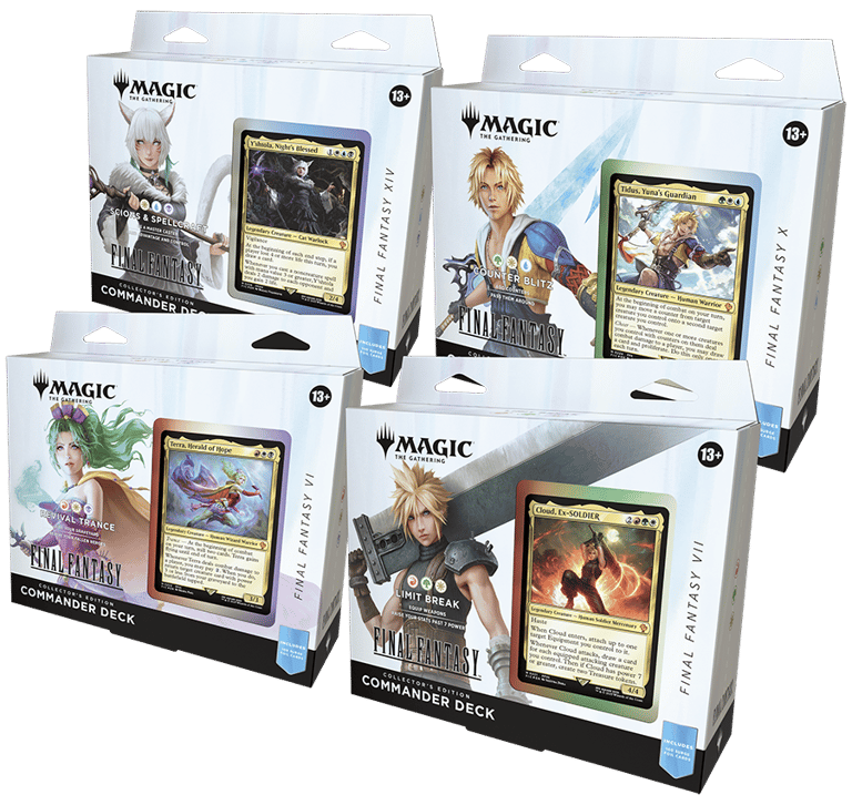 Final Fantasy Commander Decks Collectors Edition Set of 4