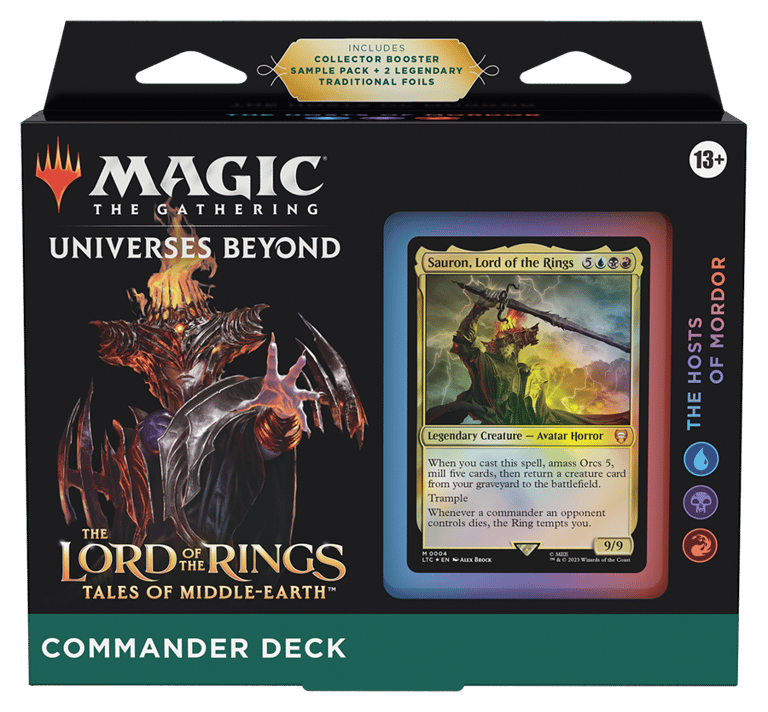 The Lord of the Rings Tales of Middle earth Deluxe Commander Kit The Hosts of Mordor Commander Bundle