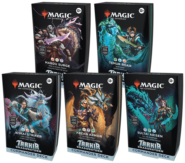 Tarkir Dragonstorm Commander Decks Set of 5