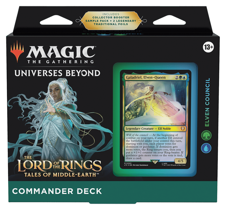 The Lord of the Rings Tales of Middle earth Deluxe Commander Kit Elven Council Commander Bundle